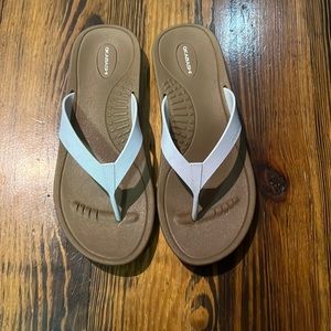 Womens, Okabashi Sandals, white/tan, size Large, like new